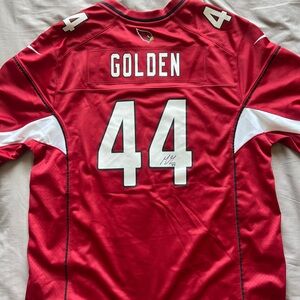 SIGNED Arizona Cardinals Jersey- Marcus Golden 44 w Certificate of Authenticity